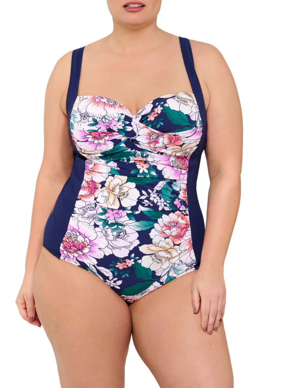 Christina - Floral Print One-Piece Swimsuit