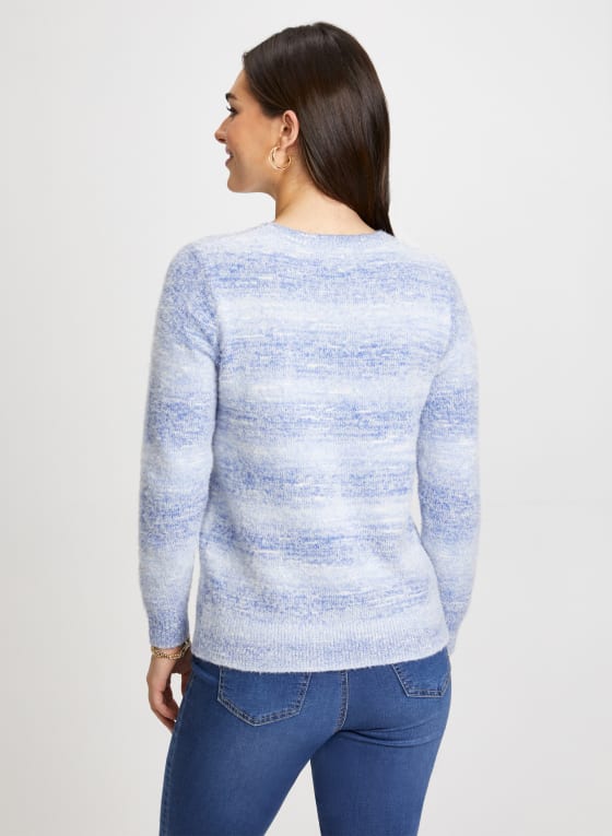 Stripe Gradient Motif Sweater