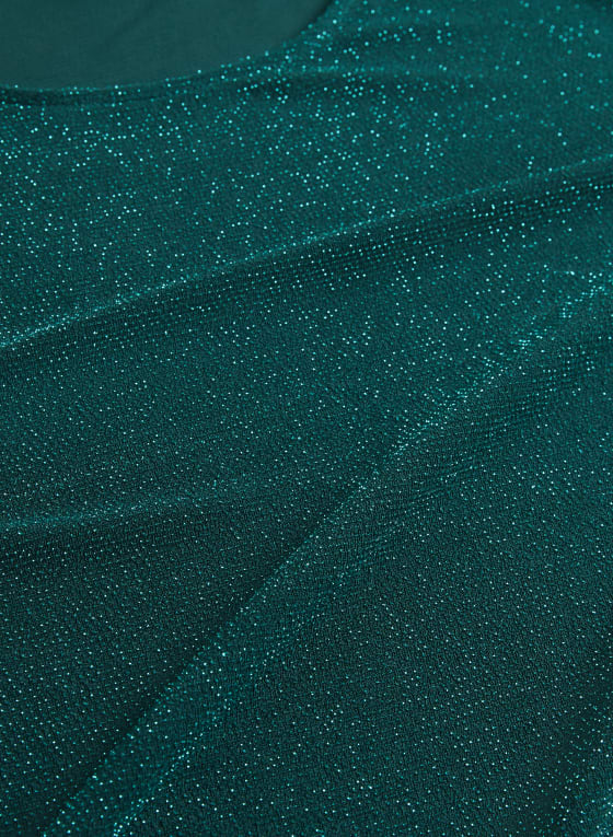 Glitter Bouffant Sleeve Top