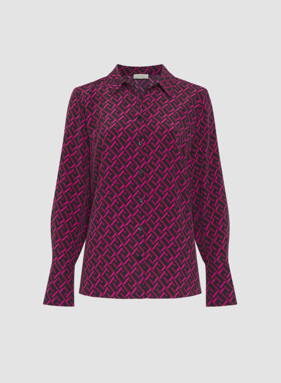 Geometric Print Blouse