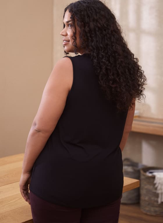 Sleeveless V-Neck Top