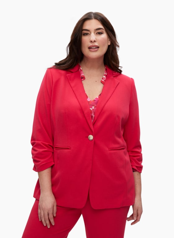 Gathered Sleeve Blazer - Laura