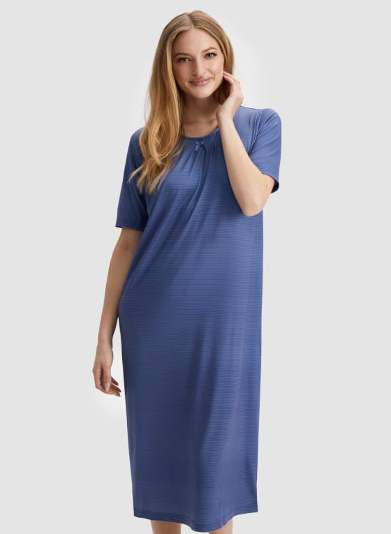Zig Zag Print Nightgown