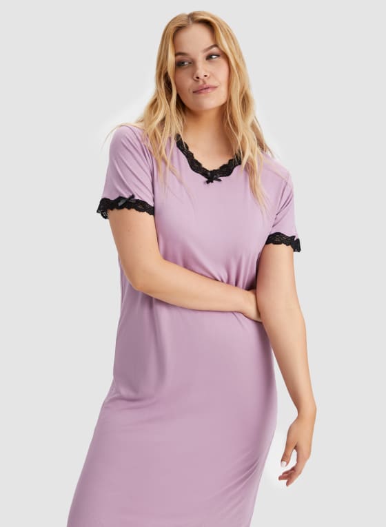 Lace Trim Nightgown