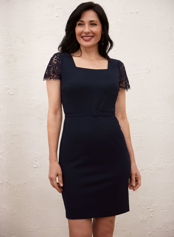 Lace Sleeve Dress