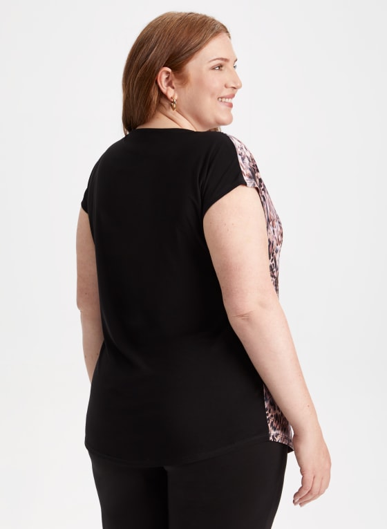 Abstract Animal Print Top