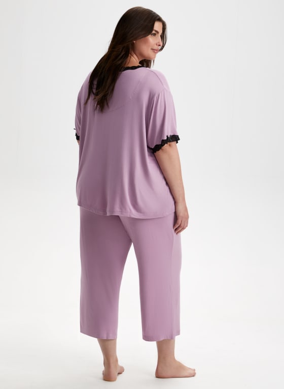 Lace Trim Pyjama Set