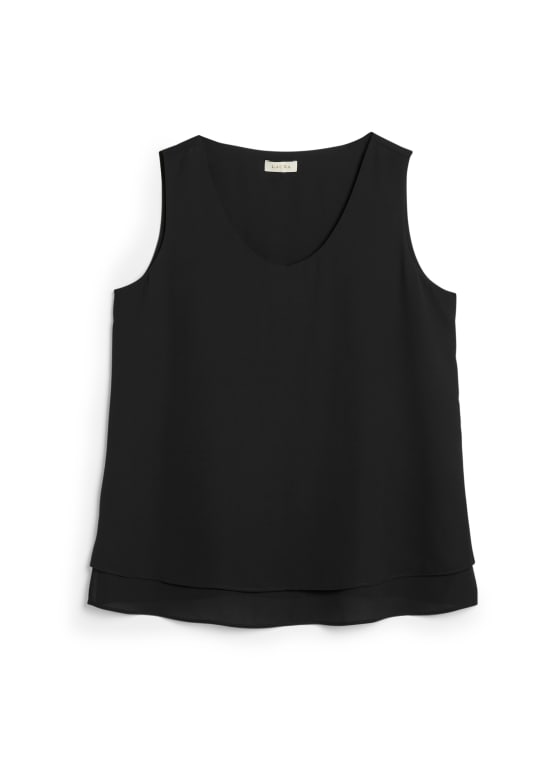 Sleeveless V-Neck Blouse