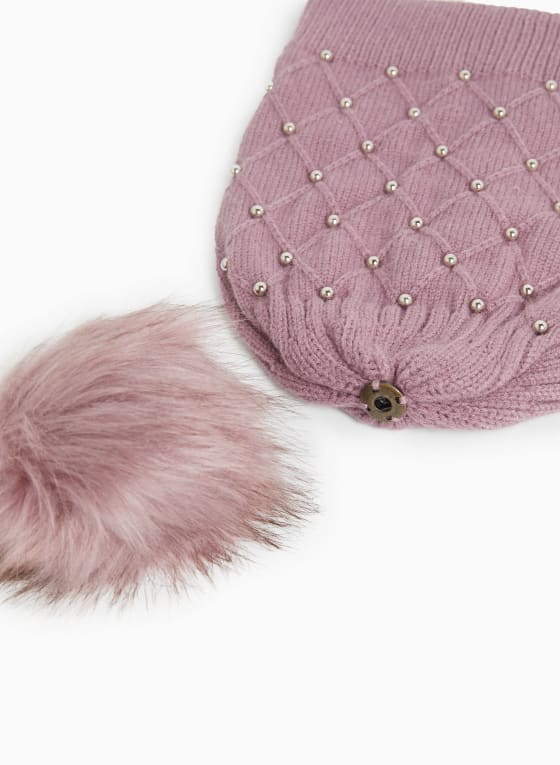 Pompom Detail Hat