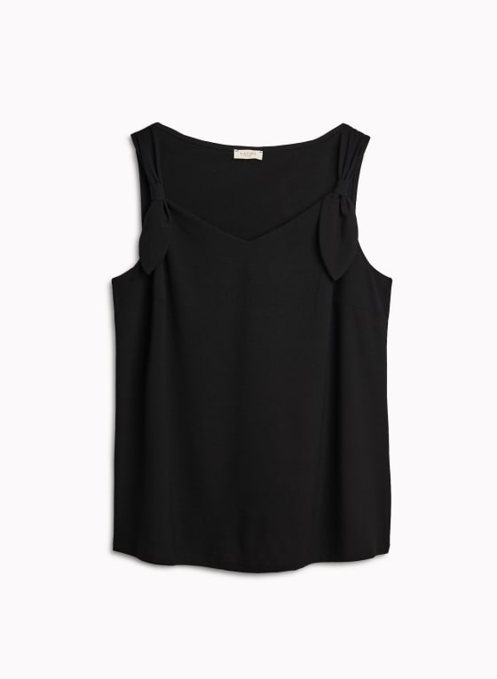 Sleeveless Tie Detail Top