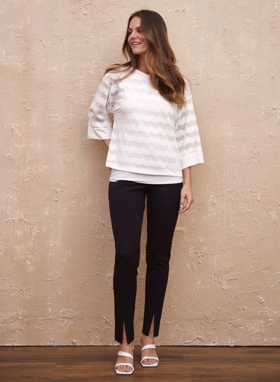 City Fit Front Slit Pants