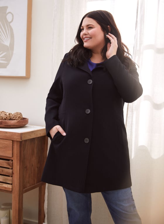 Portrait - Hooded A-Line Coat