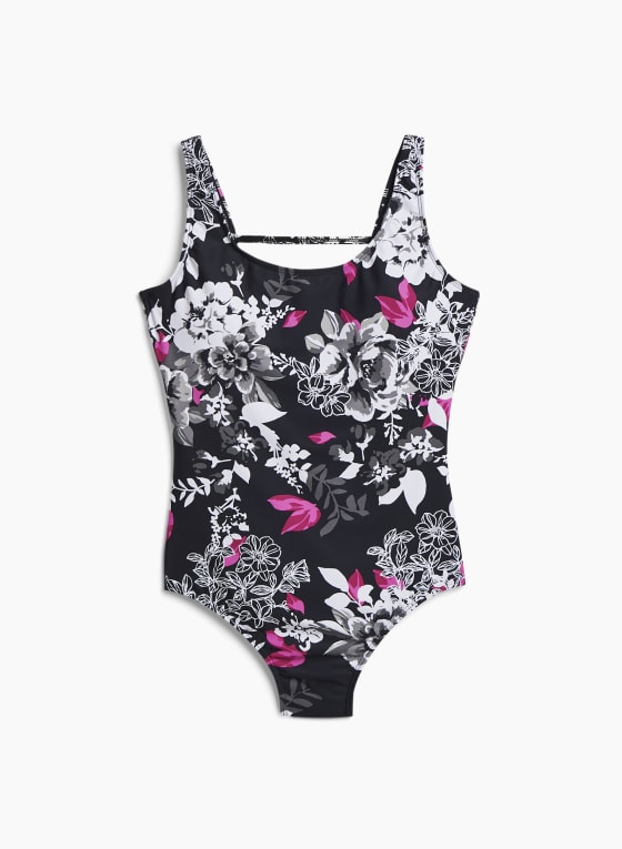 Nass-eau - Floral Print One-Piece Swimsuit