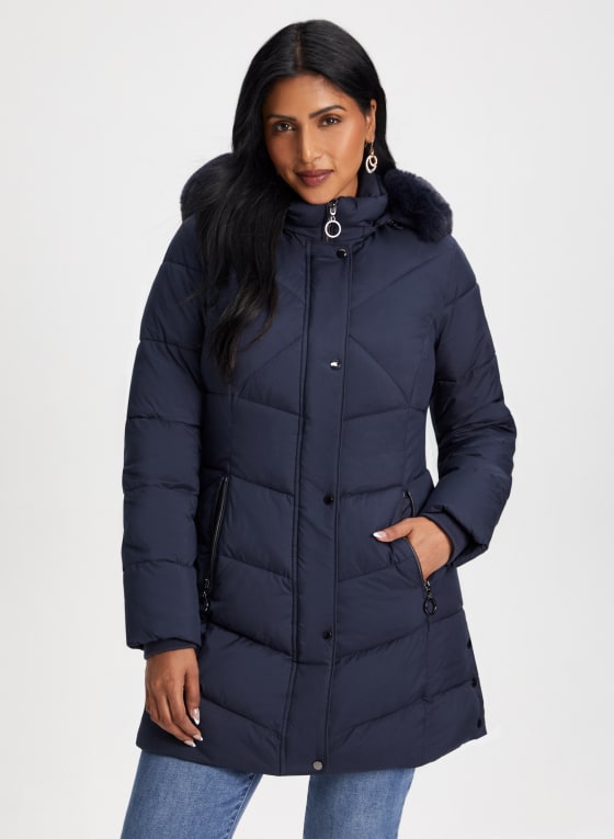 Quilted Vegan Down Coat