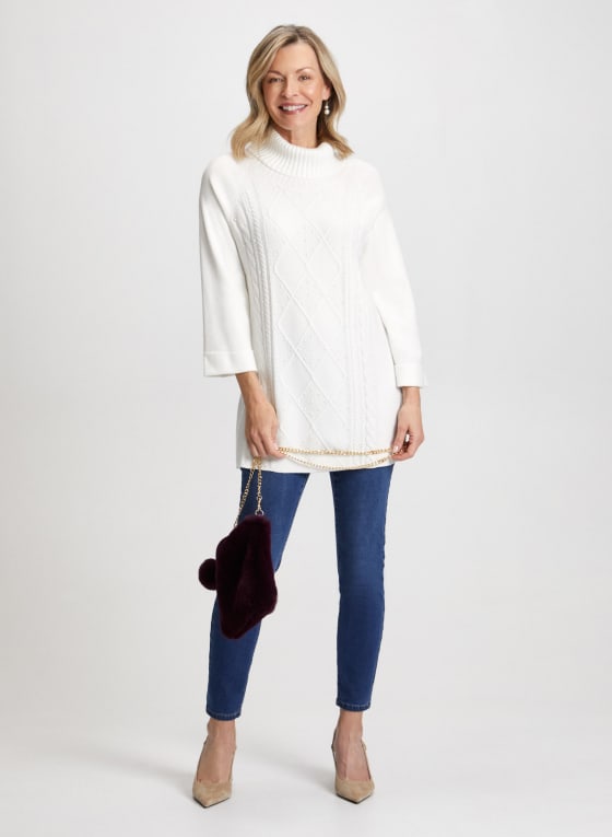 Embellished Tunic Sweater