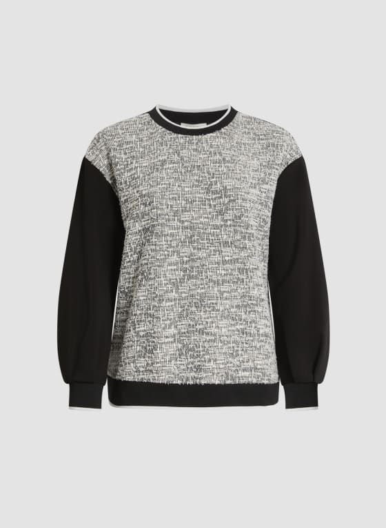 Heather Colour Block Top