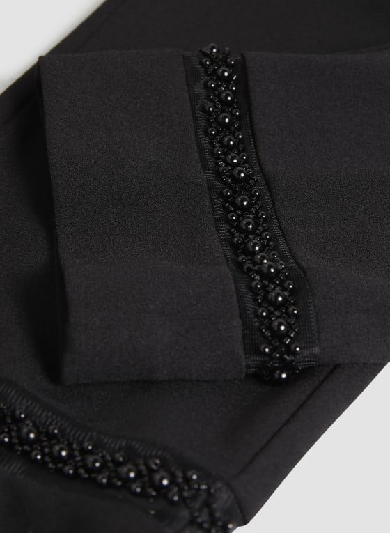 Pull-On Pearl Detail Pants