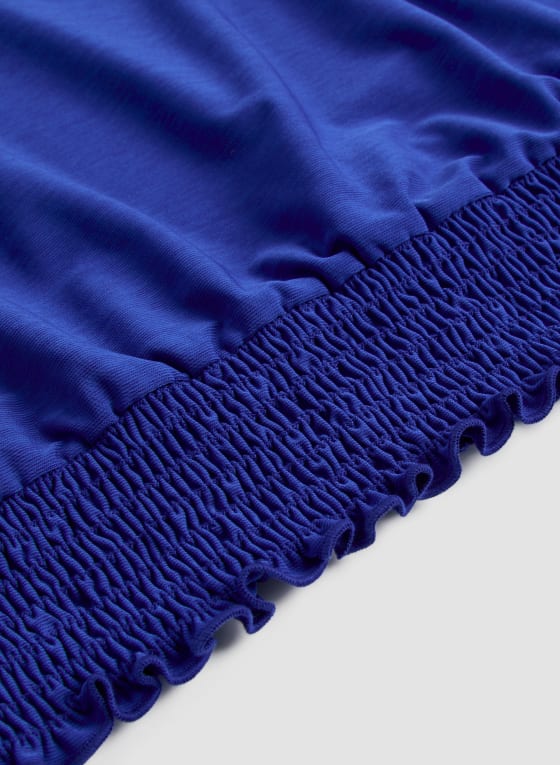 Drop Shoulder Blouson Top