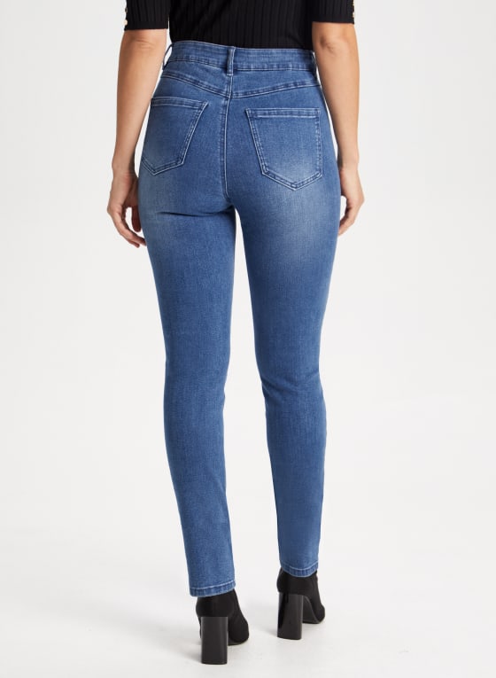 Flower Appliqué Jeans