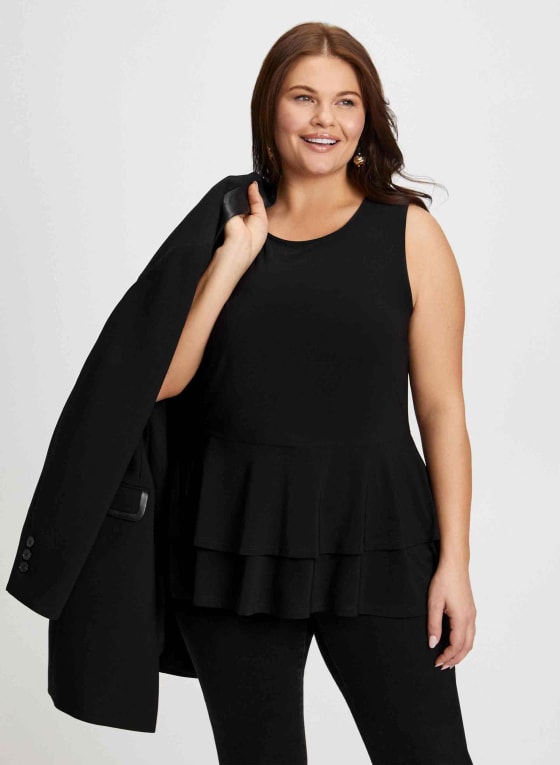 Sleeveless Peplum Top