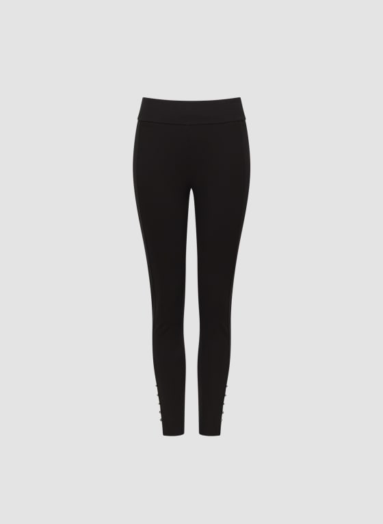 Pull-On Pearl Detail Leggings