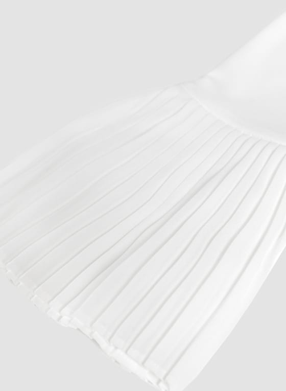 Pleated Cuff Detail Top