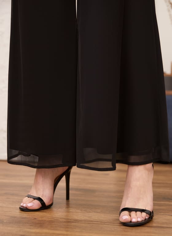 Pull-On Wide Leg Pants