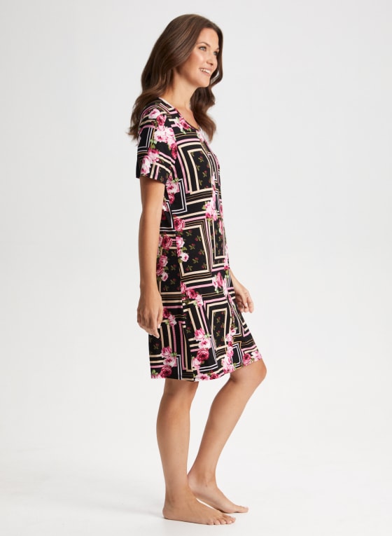 Rose Patchwork Print Nightgown