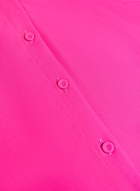 High-Low Long Sleeve Blouse