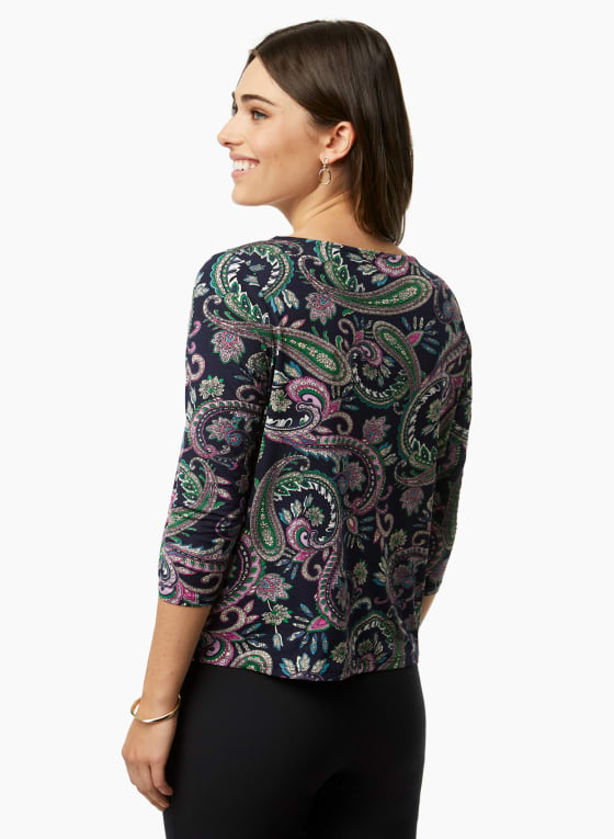 Paisley Print Top