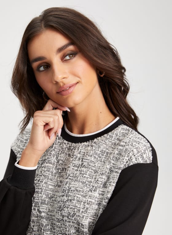 Heather Colour Block Top