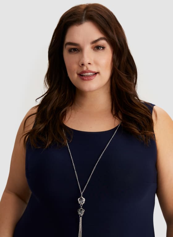 Flower Mesh Jacket, Dress & Necklace Set