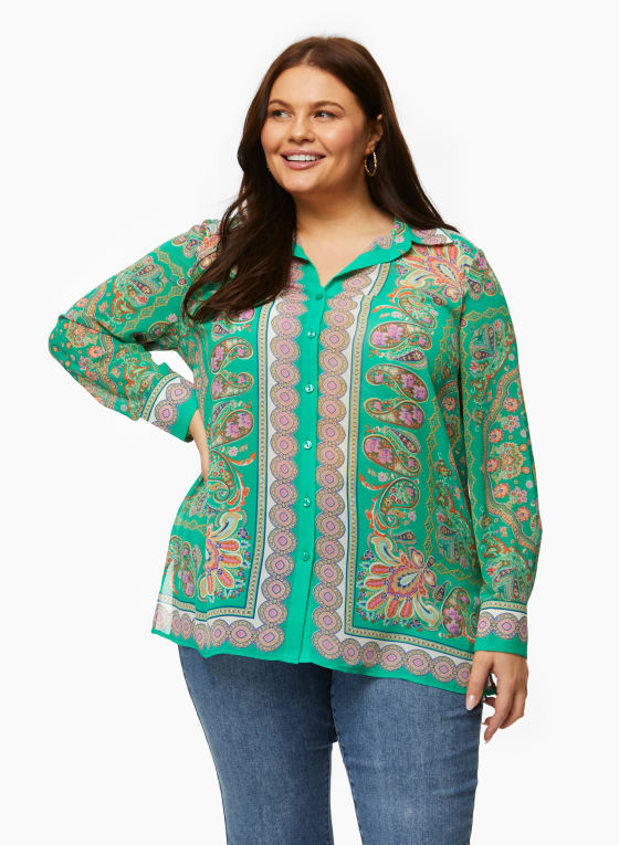 Paisley Print Blouse