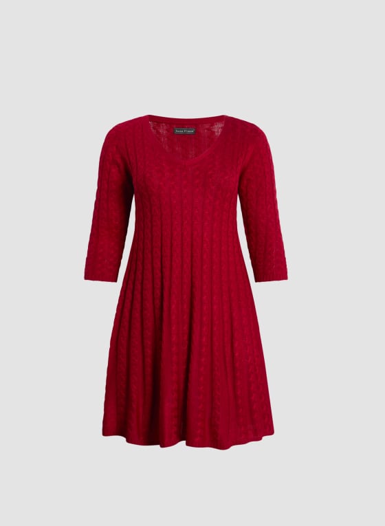 Cable Knit Sweater Dress