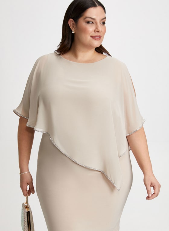 Chiffon Poncho Dress