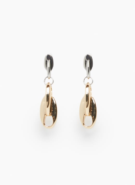 Two Tone Dangle Earrings