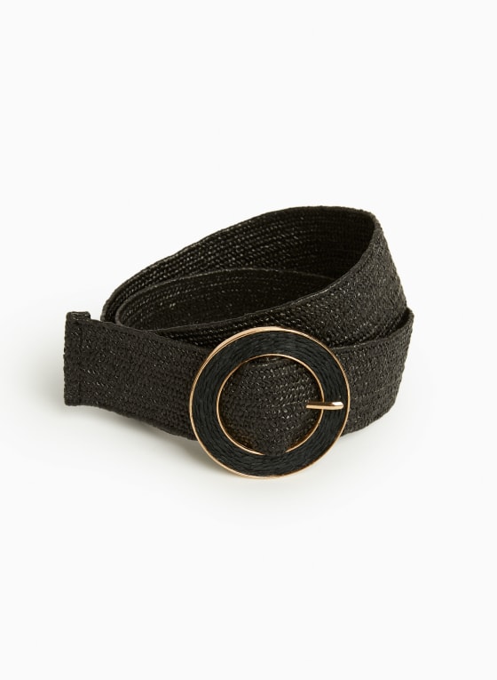Round Buckle Elastic Belt