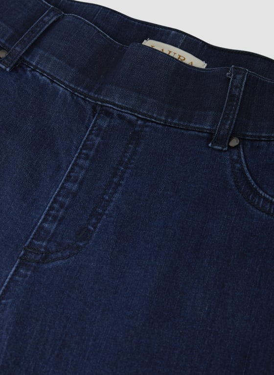 Pull-On Straight Leg Jeans