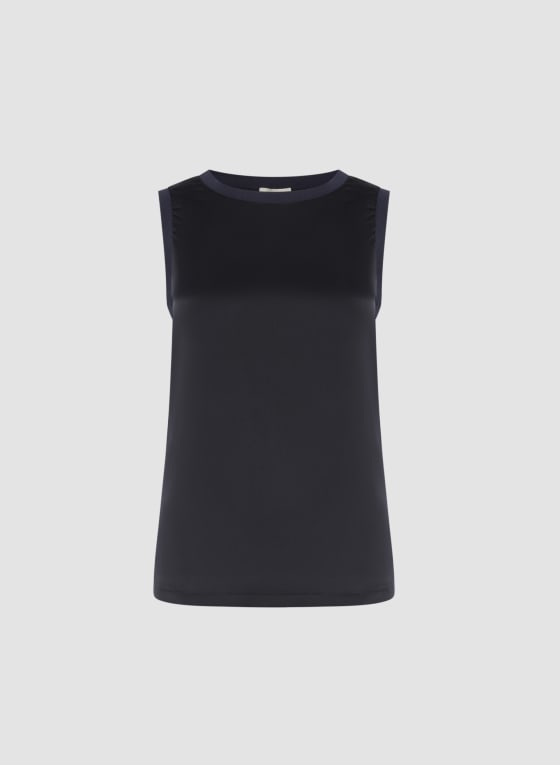 Sleeveless Satin Top