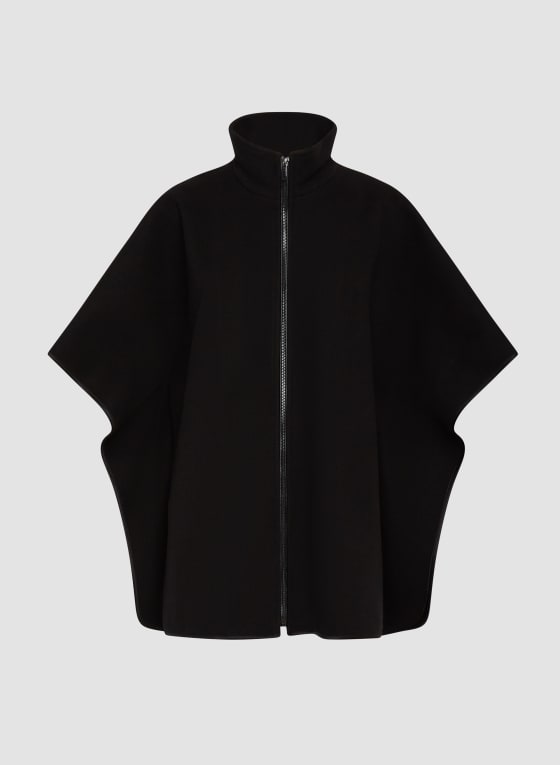 Faux Wool Cape