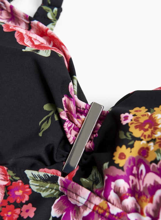 Nass-eau - Floral Print One-Piece Swimsuit