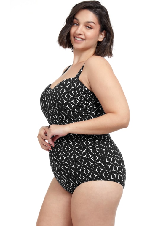Profile by Gottex - Geometric Motif Swimsuit