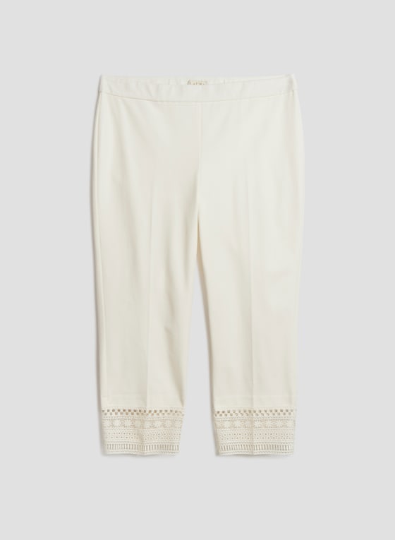 Lace Detail Pull-On Pants