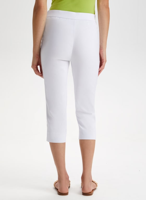 Pull-On Side Slit Capris