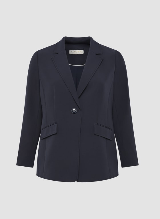 Notched Collar Blazer