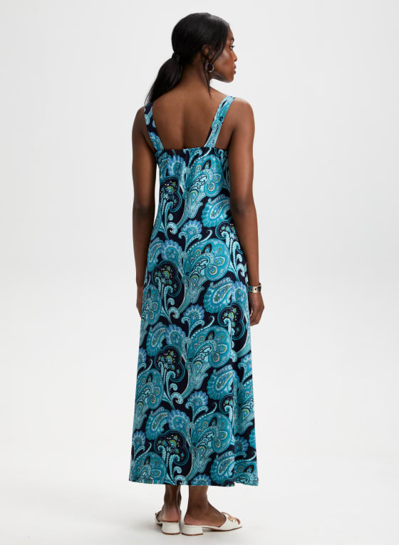 Paisley Print Maxi Dress