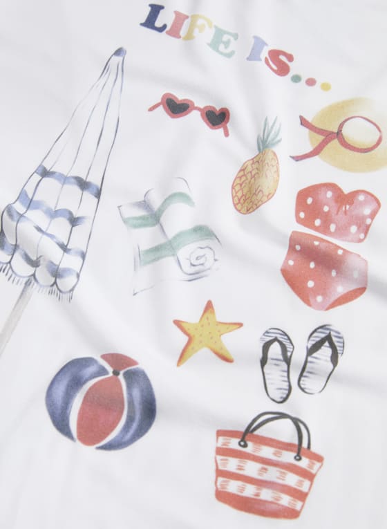 Graphic Print Pyjama Top