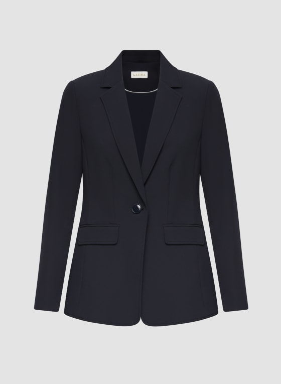 Notched Collar Blazer