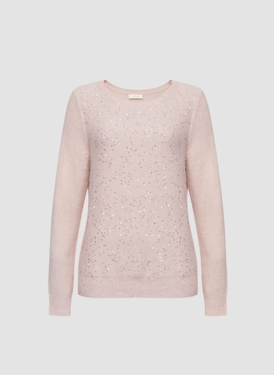 Mini Sequin Crewneck Sweater