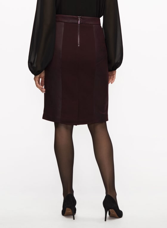 Distressed Two Tone Skirt